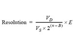 ADC Resolution Formula